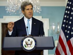 Kerrry aseguró en una declaración ante los medios que fuerzas leales a Al Asad se prepararon para el ataque y lo llevaron a cabo. AFP /