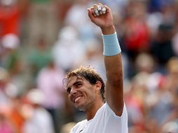 Nadal demostró que, después de siete meses alejado de las pistas por su lesión de rodilla, volvió más fuerte que nunca. AFP /