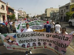 Marcharán de La Normal a la Plaza del Armas. ARCHIVO /