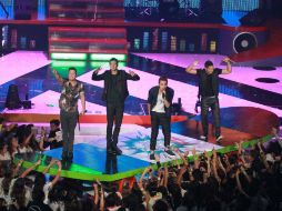 Big Time Rush deslumbra al público durante el evento. NTX /