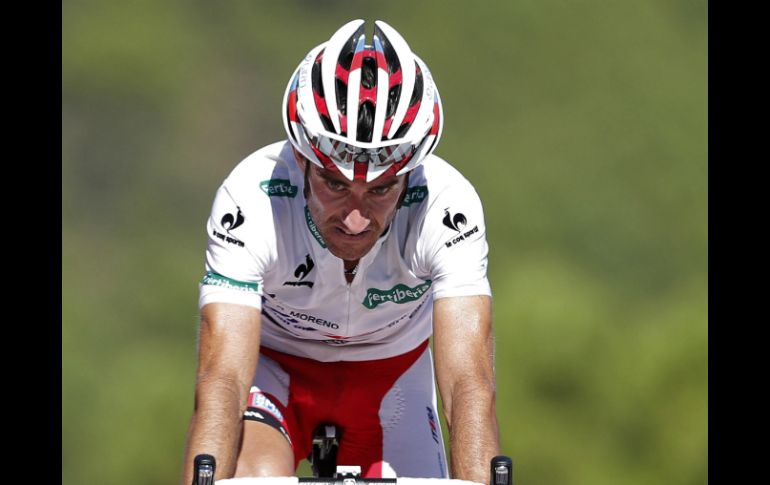 Dani llega por delante de Valverde y Rodríguez. AFP /