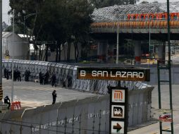 Todos los alrededores de la Cámara de Diputados están resguardados por vallas metálicas. NTX /