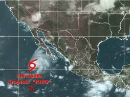 ''Kiko'' se desplaza hacia el norte a aguas con menor temperatura en la península de Baja California. TOMADA DE @conagua_clima  /