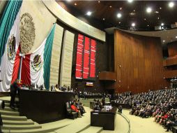 El pleno de la Cámara de Diputados comenzó a sesionar a las 20.00 horas. NTX /