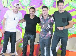 El cuarteto estadounidense hizo escala en el país para recibir el reconocimiento como Grupo internacional favorito. AP /