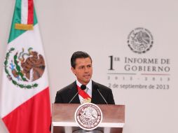 En su Primer Informe de Gobierno, el Presidente da cuenta de la situación que guarda la Administración Pública Federal. EFE /