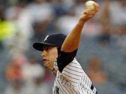 El relevista David Huff  durante el partido de hoy contra los Medias Blancas de Chicago. AFP /