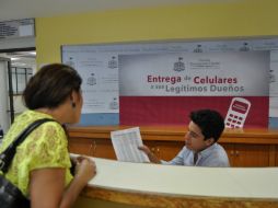 Fiscalía estatal inicia devolución de teléfonos robados. ESPECIAL /