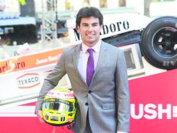 Checo Pérez en la premier de la película Rush. EFE /