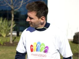 El goleador blaugrana también aprueba que en su 'segunda casa' se lleven a cabo los Juegos. EFE /