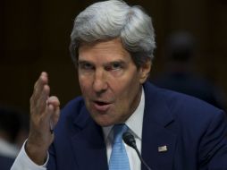 John Kerry explicó que tal vez cuando Obama le hable a Putin sobre las pruebas que tienen en contra de Siria, éste cambie su opinión. EFE /