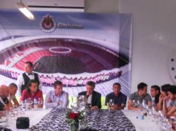 El mandamás en el club rojiblanco habla en rueda de prensa sobre su sentir. ESPECIAL /