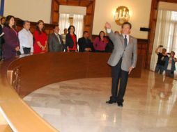 José de Jesús Lomelí Rosas rindió protesta como el nuevo secretario general de Guadalajara.  /