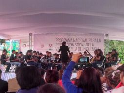 Lanzamiento del programa nacional de prevención de la violencia y la delincuencia, en Santa Cecilia.  /