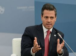Enrique Peña Nieto Se pronunció a favor de una agenda consensada en el tema. EFE /