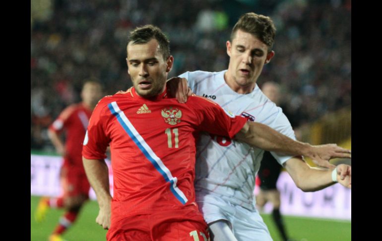 El partido le perteneció a los rusos desde el primer minuto. AP /