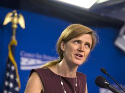 Samantha Power consideró que se acabó el tiempo para la diplomacia en Siria. AP /