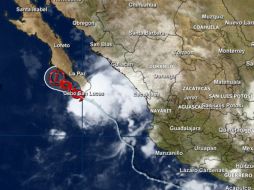 El fenómeno meteorológico se ubica a alrededor de 85 kilómetros al sureste de Cabo San Lucas. TOMADA DE @conagua_clima  /