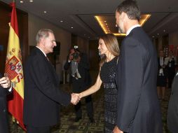 La candidatura madrileña está presidida por el Príncipe Felipe de Asturias. EFE /