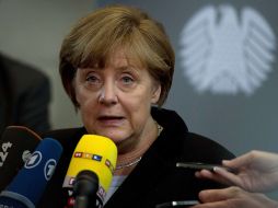 La canciller alemana y candidata a la reelección, Angela Merkel, ha querido distanciarse del partido euroescéptico. AFP /
