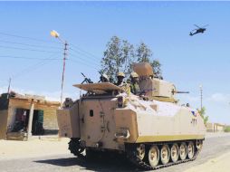El Ejército desplegó sus tropas en el Norte del Sinaí para combatir a los extremistas, incluidos grupos inspirados en Al Qaeda. AP /