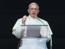 El Papa Francisco durante el Ángelus en la Plaza de San Pedro. AFP /