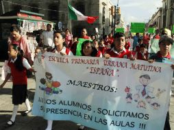 Los niños en el sur del país siguen sin acudir a la escuela de forma regular. NTX /