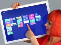 Una tablet de cuatro pulgadas fue presentada por Panasonic en el evento. Tomada de @vivepanasonic en Twitter. ESPECIAL /