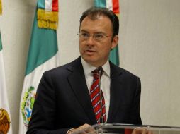 Videgaray expone que uno de los principales objetivos es aumentar la transparencia en el manejo de recursos públicos. SUN /