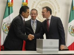 Durante la tarde de este domingo, Luis Videgaray entregó en el Congreso la propuesta de reforma hacendaria. SUN /