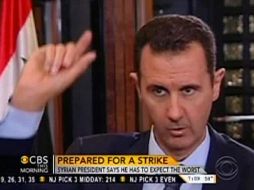 En una entrevista difundida el lunes por la cadena de televisión CBS, Assad dijo que ''deberían esperar cualquier cosa''. AP /