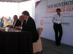 En la imagen, Marcelo Ebrard Casaubón (d), Ismael del Toro (c) y Enrique Alfaro Ramírez.  /