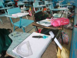 Con la suspensión de clases son afectados 10 mil alumnos de ocho escuelas. ARCHIVO /
