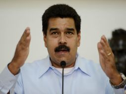 Nicolás Maduro condena la agresión estadounidense como ''imperialista'' y muestra su apoyo al gobierno sirio. AP /