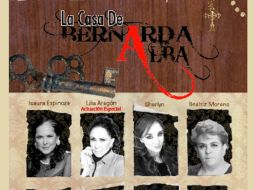 Una gran producción de ''La casa de Bernarda Alba'' en el país, como ésta, no se había realizado desde hace más de 12 años. ESPECIAL /