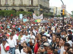 Maestros piden que se diga la verdad sobre la ''mal llamada reforma educativa''. ARCHIVO /