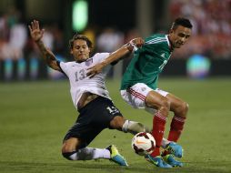 México pierde 2-0 ante EU en Columbus, el cuadro mexicano ve lejos el Mundial. NTX /