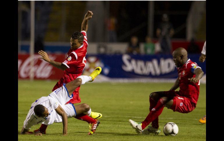 Aspecto de la acción de los jugadores. AP /
