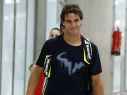 Rafa Nadal confiesa estar un poco agotado después del año ganador que ha tenido. EFE /