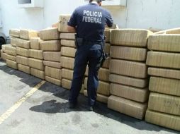 Encontraron 217 paquetes que contenían mariguana dentro del camión.  /