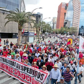 Concluye marcha del SME en Congreso de la Unión