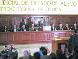 Una vez que las reformas entren en vigor,Magistrados (foto) y jueces podrán recibir un pago de 24 mil 544 pesos. EL INFORMADOR /