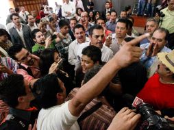 El presidente municipal agrega que se revisará quiénes son los manifestantes y qué los motivó a realizar esta práctica.  /