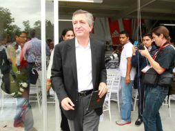 El mandamás rojiblanco asistió una vez más al entrenamiento de su equipo. ARCHIVO /