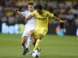 El Villarreal tuvo en las cuerdas al Real Madrid, con el que empataron a dos. EFE /