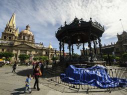 Desde hoy inician los preparativos en el Centro tapatío para el Grito de Independencia.  /