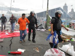 Con el pago de una fianza, 25 de los 31 detenidos en e Zócalo serán liberados en las próximas horas. ARCHIVO /