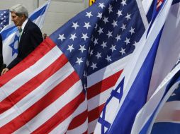 Kerry a su llegada a Israel. AP /