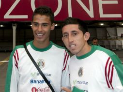 Los mexicanos Diego Reyes y Héctor Herrera tienen la ilusión de debutar en la Champions League. ARCHIVO /