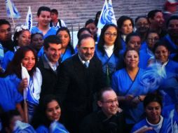 Gustavo Madero participa en la verbena panista en el Ángel de la Independencia. TOMADA DE @PANDF  /